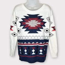 AMERICAN EAGLE Wool Blend Southwestern Aztec Tribal Boho Sweater Size Small - $28.06