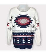AMERICAN EAGLE Wool Blend Southwestern Aztec Tribal Boho Sweater Size Small - £22.06 GBP