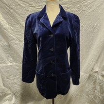 J. Crew Women&#39;s Blue 100% Cotton Blazer, Size 6 - £35.03 GBP