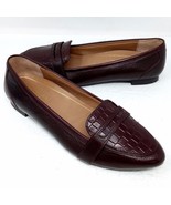 VIONIC Women’s Savannah Burgundy Wine Leather Loafer Flats Pointed Toe S... - $40.96 CAD