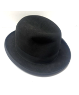 Dunn &amp; Co 7 3/8 Black Bowler England Hat - $54.16 CAD