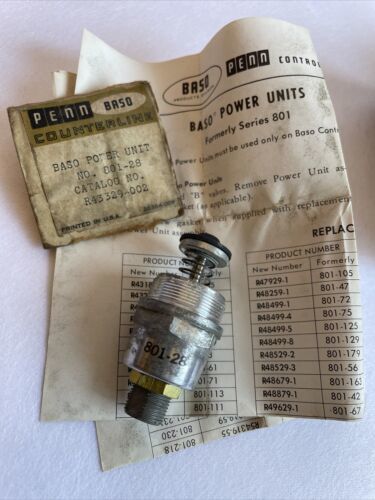 BASO Power Unit Assembly 801-50  Catalog No. R43329-002 - $7.59