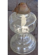 Antique Pressed Glass Liquid Lamp - VGC - LOVELY FUNCTIONAL OLD LAMP - B... - £55.31 GBP