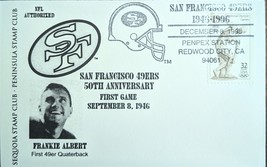 San Francisco 49ers 50th Anniversary First Game Sept 8, 1946 Frankie Albert Card - $1.25