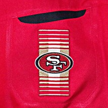 Onfield Reebok NFL San Francisco SF 49ers Snap Front Polyester Camp Shirt Medium - £39.56 GBP