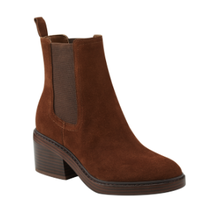 Modesty Womens Faux Leather Stack Heel Ankle Boots - $72.00