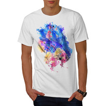 Wellcoda Animal Cool Fish Mens T-shirt, Colour Graphic Design Printed Tee - £14.82 GBP+