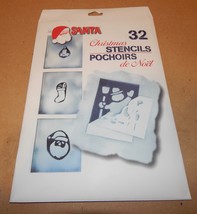 Christmas Window Stencils 32 Of Them Santa By Chase Spray Or Color 149U - £2.72 GBP