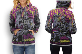 Blink 182 32   All Over Print Zipper Hoodie for Women - £22.29 GBP