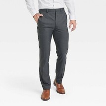 Men&#39;S Slim Fit Suit Pants - Charcoal Gray 34X30 - £23.71 GBP