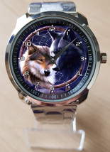 Black Wolf Unique Wrist Watch Sporty - $35.00