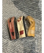 Slip-On Antique Vintage Leather Golf Club Head Covers Wilson 1,3,5 - $36.19 CAD