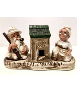 Vintage Hillbilly Ma And Pa With Out House Ceramic Salt &amp; Pepper Shaker ... - £12.60 GBP