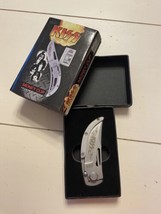 KISS Money Clip / Pocket Folding Knife Limited Edition Silver United Cutlery Vtg - £57.50 GBP
