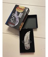 KISS Money Clip / Pocket Folding Knife Limited Edition Silver United Cut... - $72.98