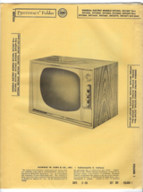 1958 GE GENERAL ELECTRIC 21C1545 21T1541 Tv TELEVISION SERVICE MANUAL Ph... - $12.86