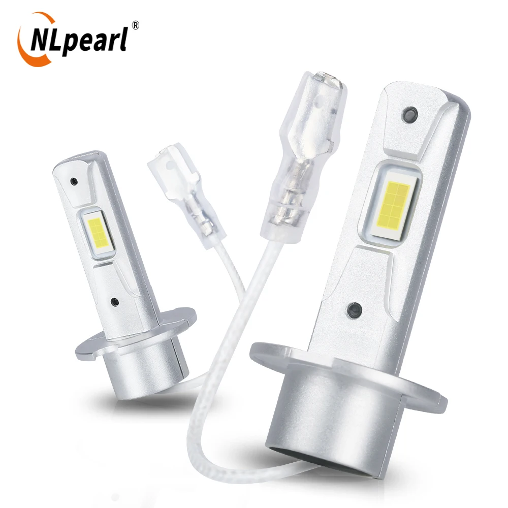 NLpearl 2Pcs H3 LED Car Headlights Bulbs Fanless Fog Lamps H3 H1 Daytime Running - £9.04 GBP+