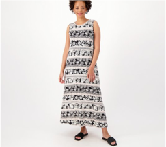 Studio Park x Jane Treacy Island Midi Dress (Black, Petite Medium) A594369 - £11.71 GBP