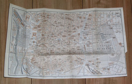 1898 Original Antique Map Of Madrid / Downtown / Spain - £21.12 GBP