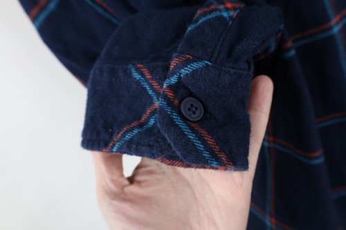 Vtg Hurley Surfing Mens Large Faded Spell Out Hooded Flannel Button Shirt Jacket Item image 8
