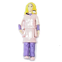 2004 Archie McPhee Crazy Cat Lady Action Figure Toy Pink Robe - £3.97 GBP