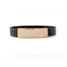 18K Rose Gold Diamond Abstract Men's Bracelet - £3,242.18 GBP