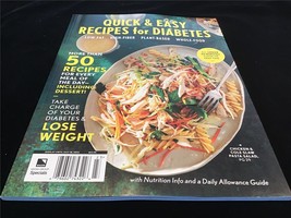 Bauer Magazine Quick &amp; Easy Recipes for Diabetes 50 Recipes for Every Meal - $12.00