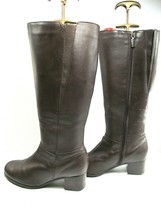 Blondo Canada Womens Brown Leather Side Zip Riding Boots Size US 8.5 N - £35.96 GBP