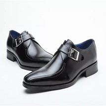2021 New Men Shoes Fashion Casual Business Solid Color PU Classic Pointed Single - £63.69 GBP