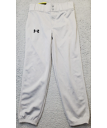 Under armour Baseball Pants Boys M Gray Relaxed Fit Heat Gear Tapered Le... - $31.52 CAD