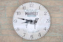 Farmhouse Cow Wall clock - $34.99