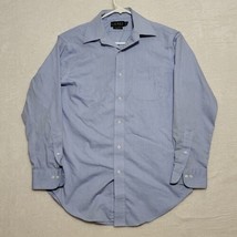 Lauren Ralph Lauren Mens Dress Shirt Size 15 32/33 Blue Cotton Non Iron - £14.83 GBP