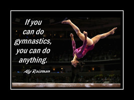 Aly Raisman Gymnastics Quote Poster Print Inspirational Wall Art Gift - £18.03 GBP+