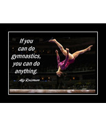 Aly Raisman Gymnastics Quote Poster Print Inspirational Wall Art Gift - $22.99+