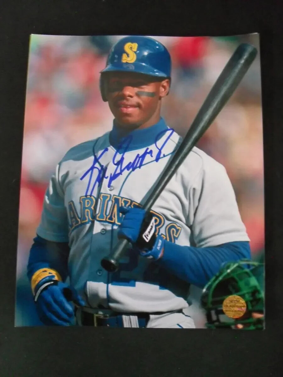 Ken Griffey Jr Autographed 8 X 10 Photo W/COA - Seattle Mariners - $150.00