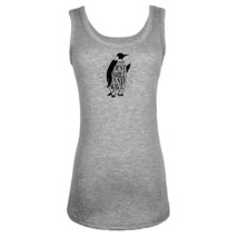 Penguin Just Smile and Wave Print Womens Girls Sports Vest Sleeveless Tank Tops - $12.39