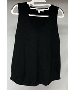 Chicos Womens Size 0 Sleeveless Shirt Tank Top Gorgeous black V Neck NWT - $404.02 MXN