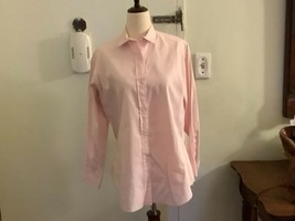 Vintage Women&#39;s Nordstrom Pink Button-Down Shirt - £33.03 GBP