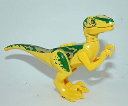 Yellow Velociraptor Jurassic World Dinosaur Minifigure Toys Collection - $10.00