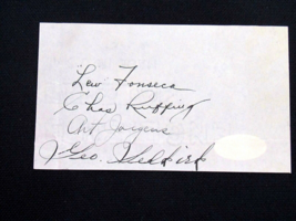 1936 NY YANKEES WSC RED RUFFING JORGENS SELKIRK FONSECA SIGNED AUTO VTG ... - £155.33 GBP