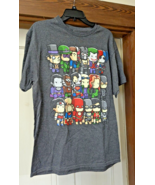 DC Comics Scribblenauts Super Hero Graphic Grey Adult Size LG  T-Shirt - $13.61 CAD