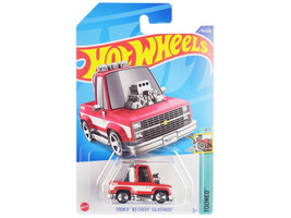 1983 Chevrolet Silverado &quot;Toon&#39;d&quot; Pickup Truck Red and White &quot;Tooned&quot; Series Die - £9.89 GBP