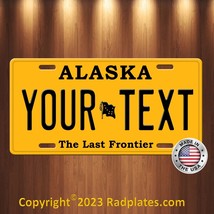 Alaska The Last Frontier YOUR TEXT Custom Vanity Aluminum License Plate ... - £13.95 GBP