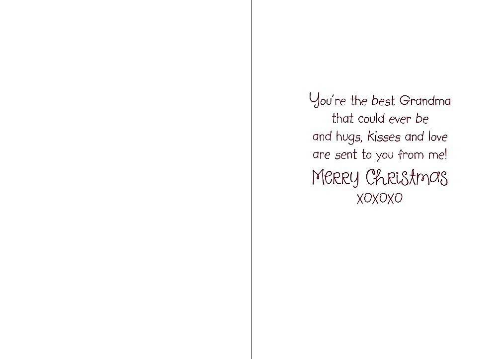 Merry Christmas Grandma - Christmas Greeting Card - 21258 Item image 2