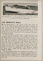 1949 Magazine Photo The Emancipator 26&#39; Express Cruiser Made in Miami,Florida - £7.30 GBP