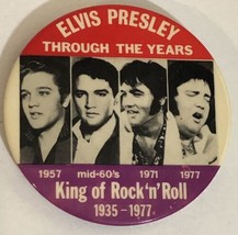 Elvis Presley Through The Years Vintage Pinback Button J4 - £6.22 GBP