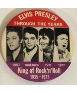 Elvis Presley Through The Years Vintage Pinback Button J4 - £6.21 GBP