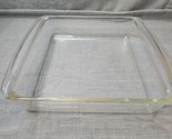 Pyrex 222 Clear Glass Square Oven Baking Dish, 8&#39;&#39; x 8&#39;&#39; x 2&#39;&#39; No Lid - £3.82 GBP