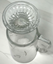Princess House Heritage Etched Crystal Glass Irish Pedestal Coffee Mug 8 oz. image 8