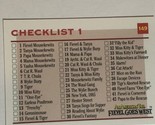 Fievel Goes West trading card Vintage #149 Checklist - $1.97